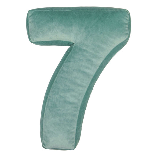 Velvet Cojín con números 7 | Number Cushion