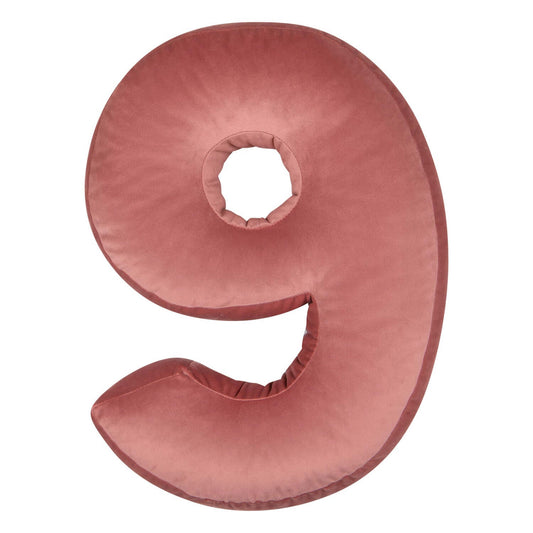 Velvet number cushion 9 | Number Cushion