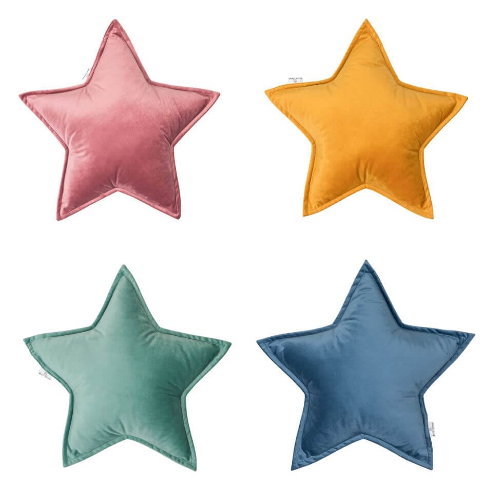 Cojín Estrella Terciopelo Grande | Cojín de Terciopelo en forma de Estrella