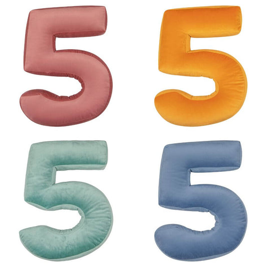 Velvet Number Cushions 5 | Number Cushion