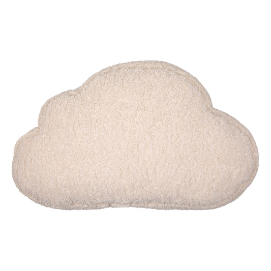 boucle cloud shaped cushion on white background by bettys home