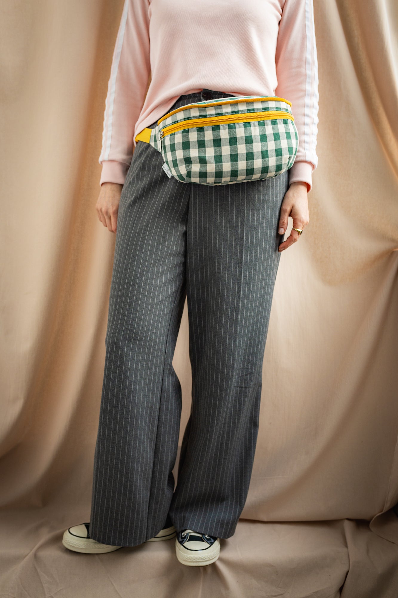 Hip Pack City | Fanny Pack | Gingham | Green Grass