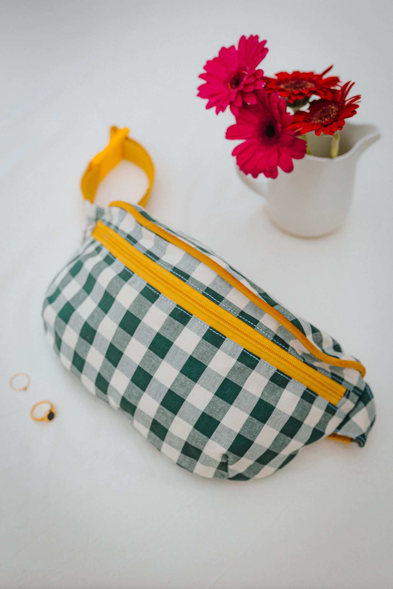 Hip Pack City | Fanny Pack | Gingham | Green Grass