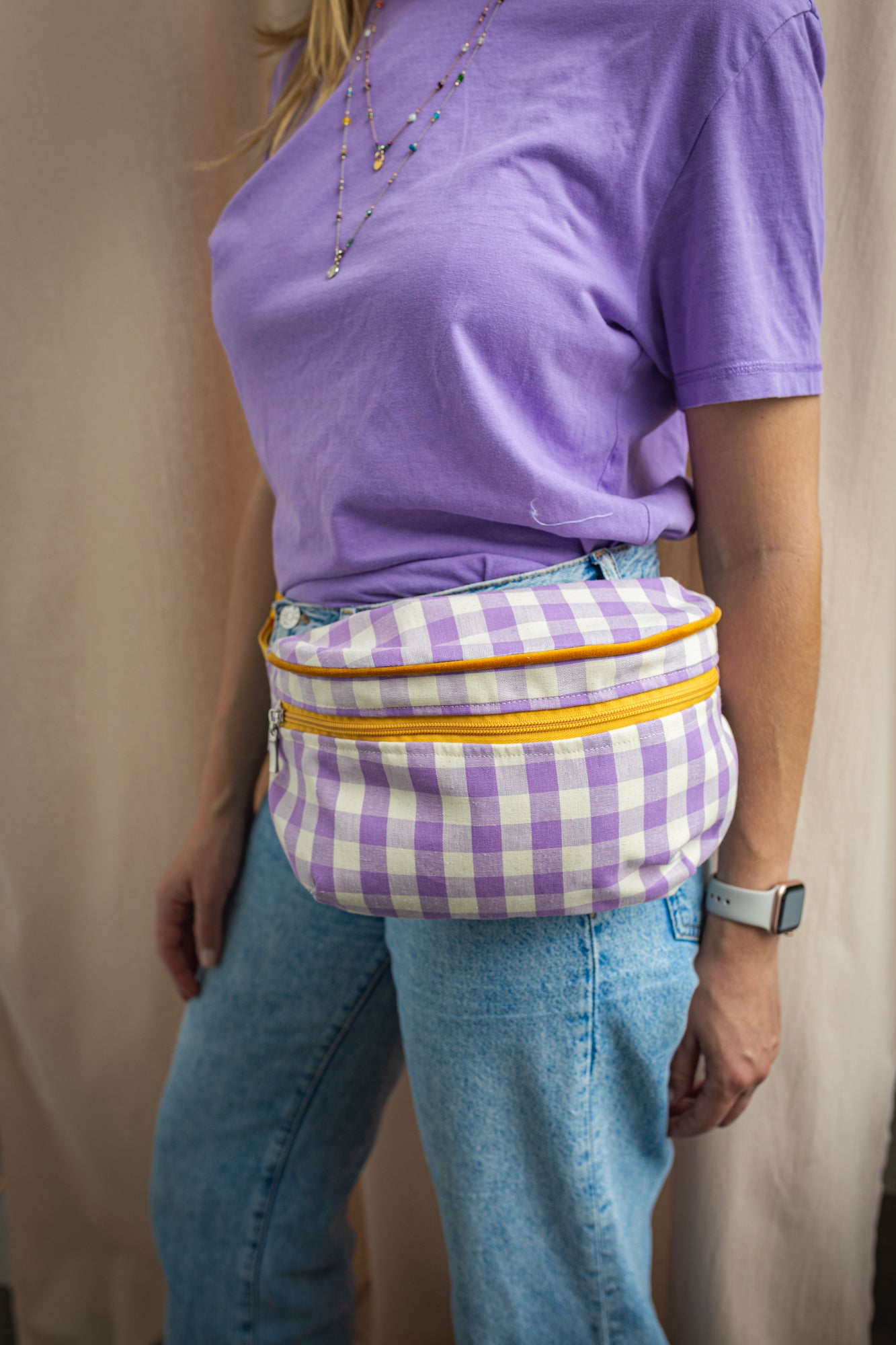 Hip Pack City | Fanny Pack | Gingham | Lilac