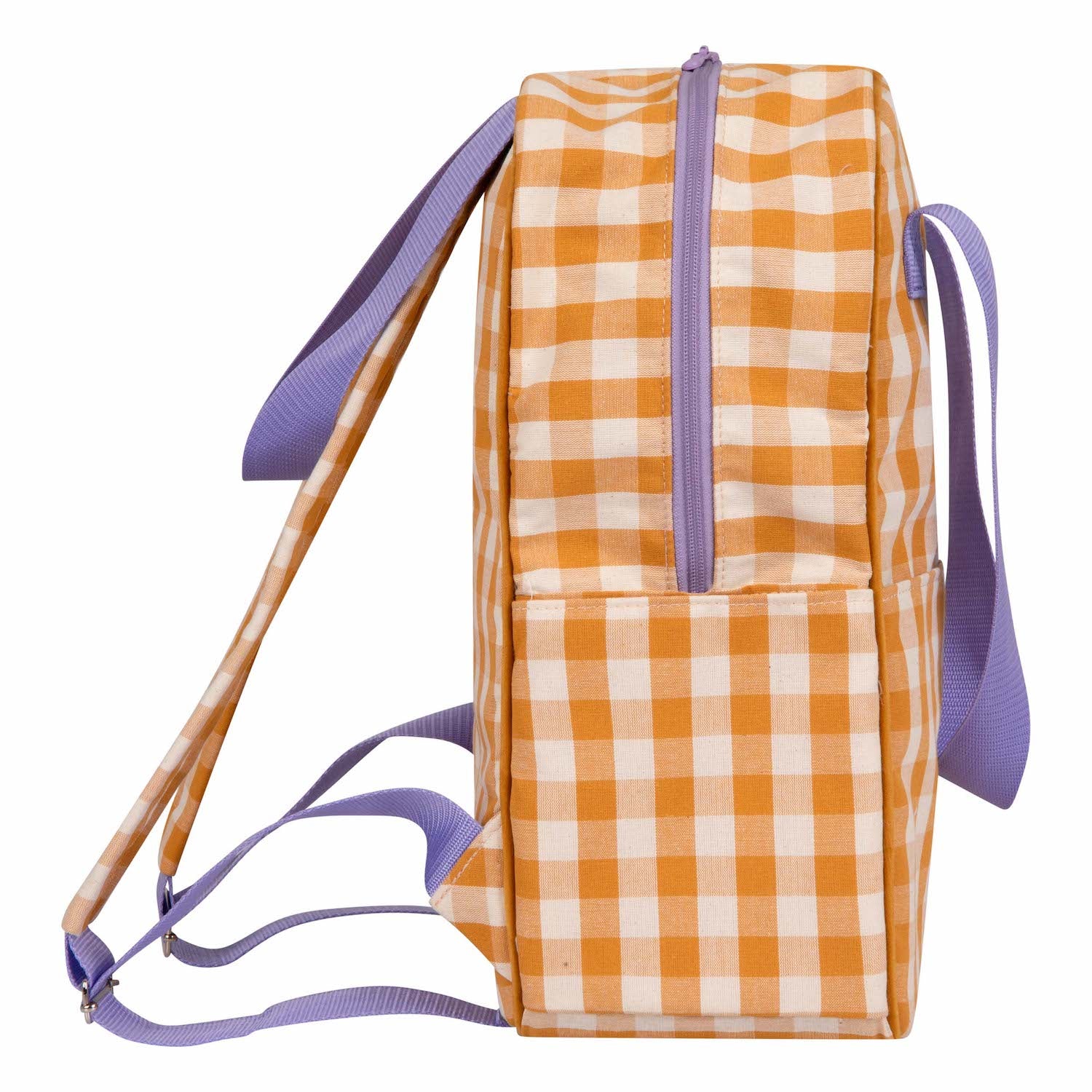 yellow gingham backpack by bettys home. checkered backpack in yellow 2