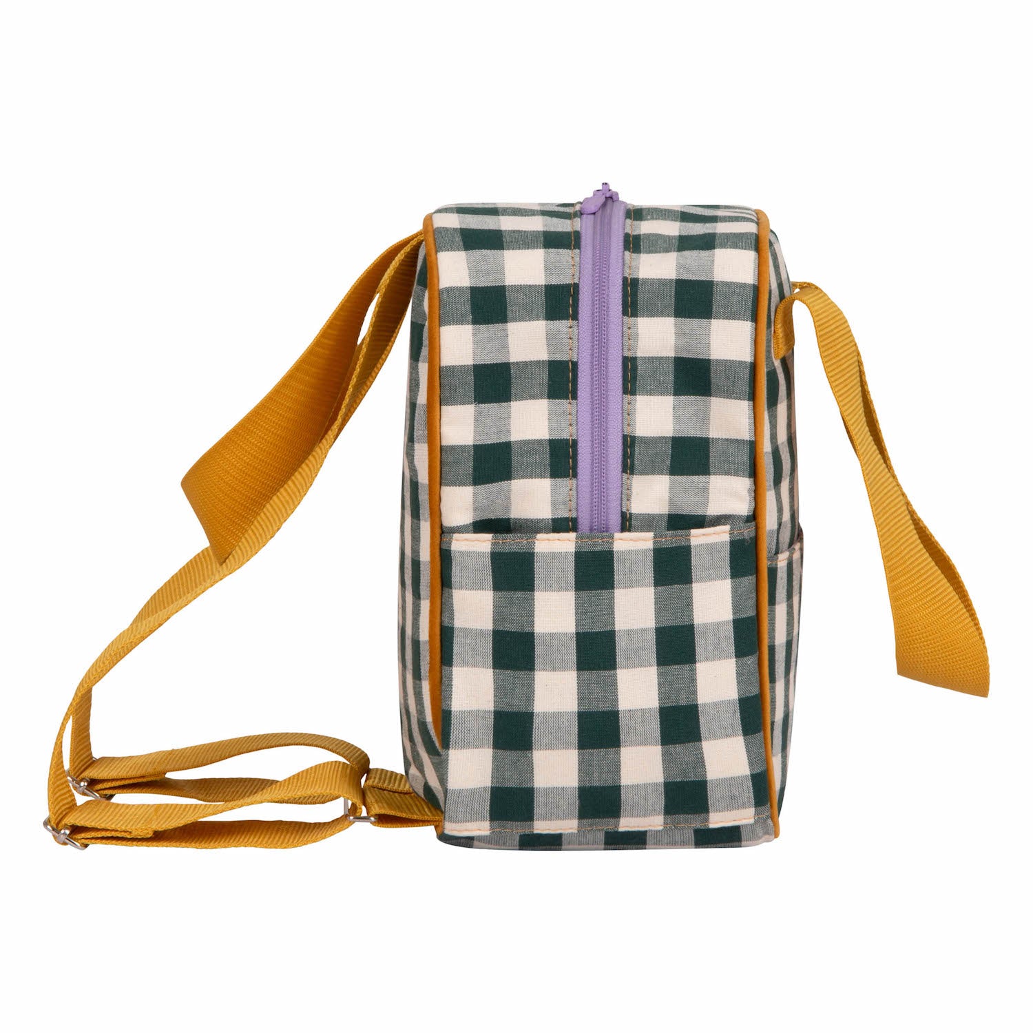 small gingham backpack in green by bettys home 2