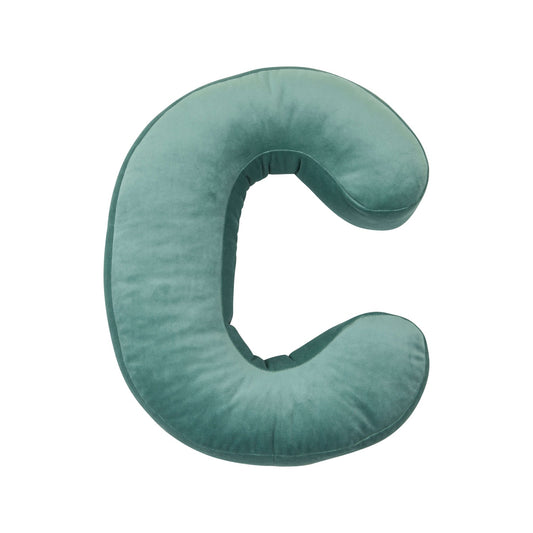 Velvet Letter Cushion C mint by Bettys Home. Xmas gift ideas for coworkers. Christmas gift ideas 