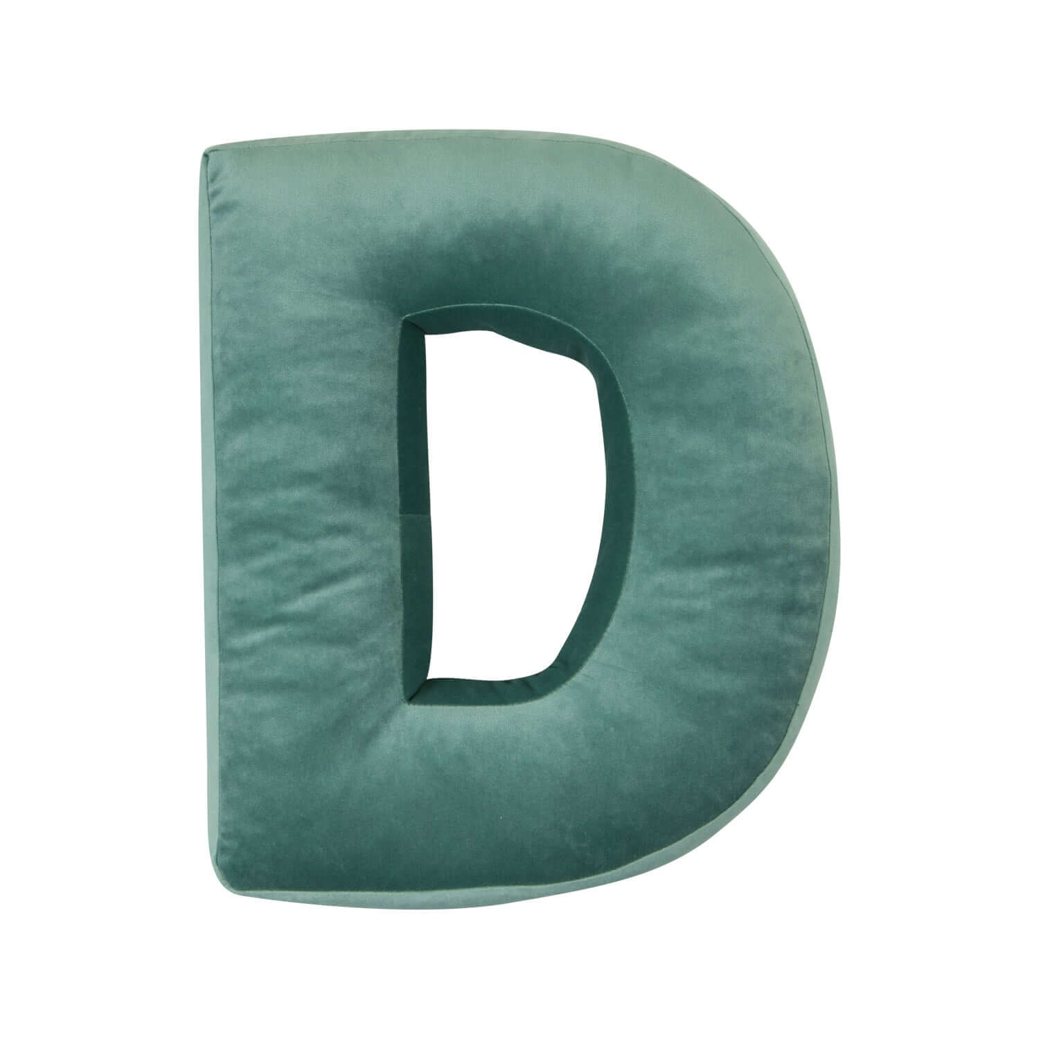 velvet letter cushion d in mint by bettys home front picture