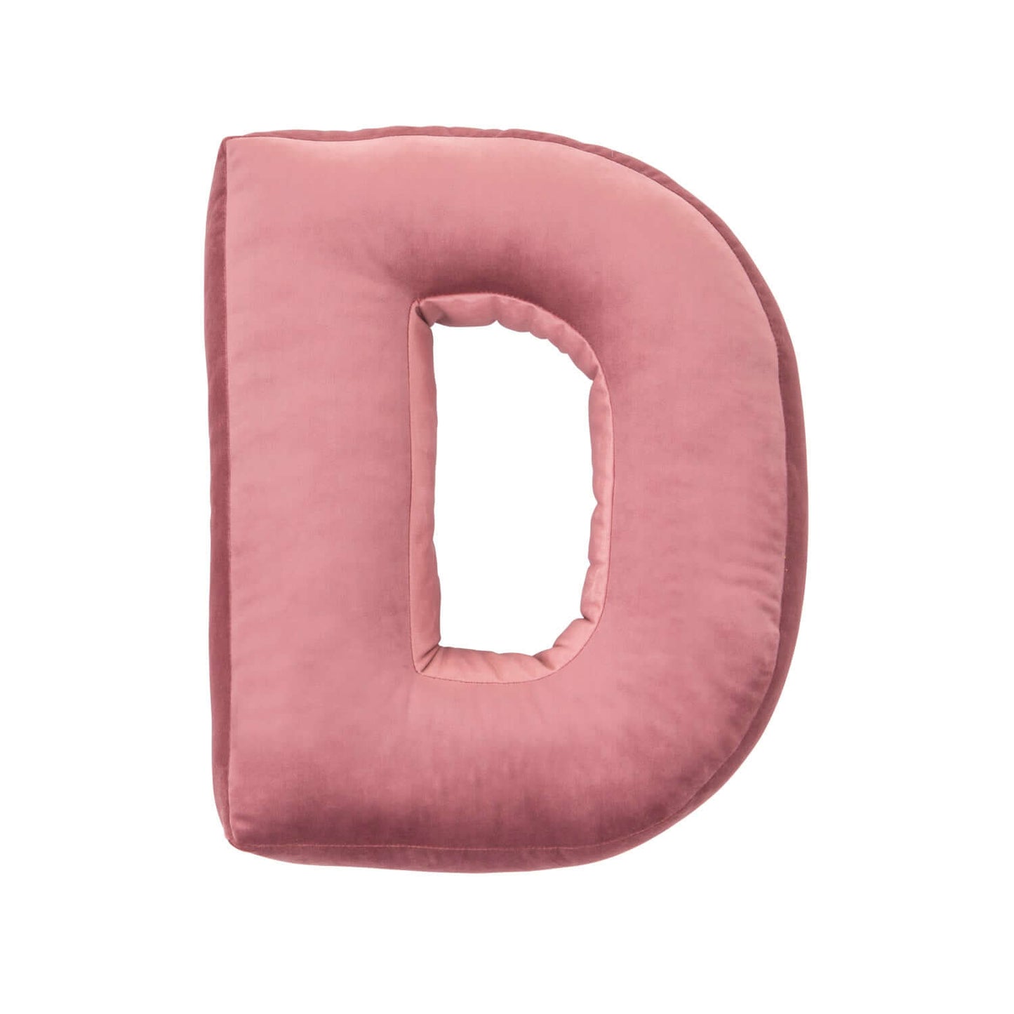 velvet letter cushion d in old rose pink by bettys home front picture