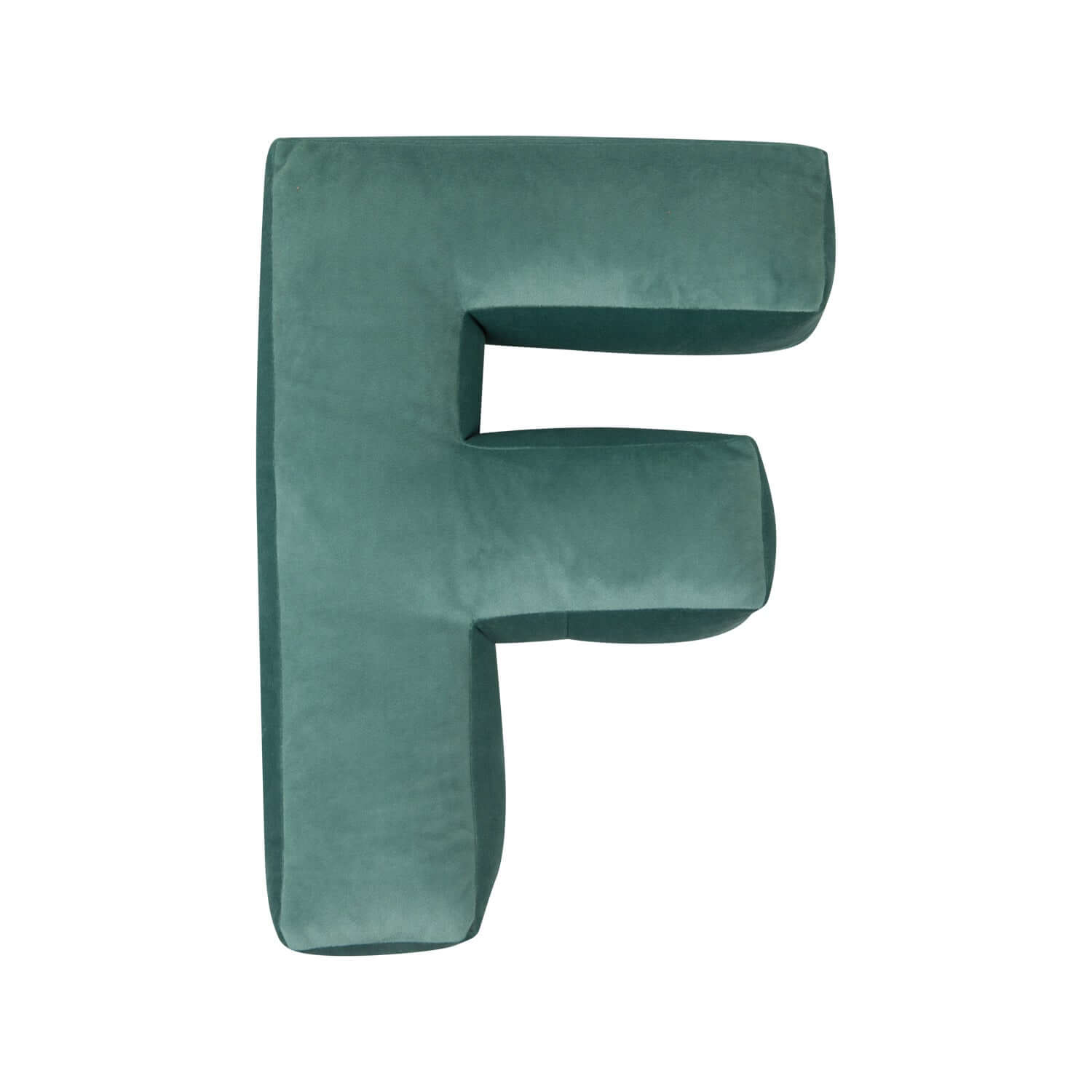 velvet letter cushion f mint by bettys home