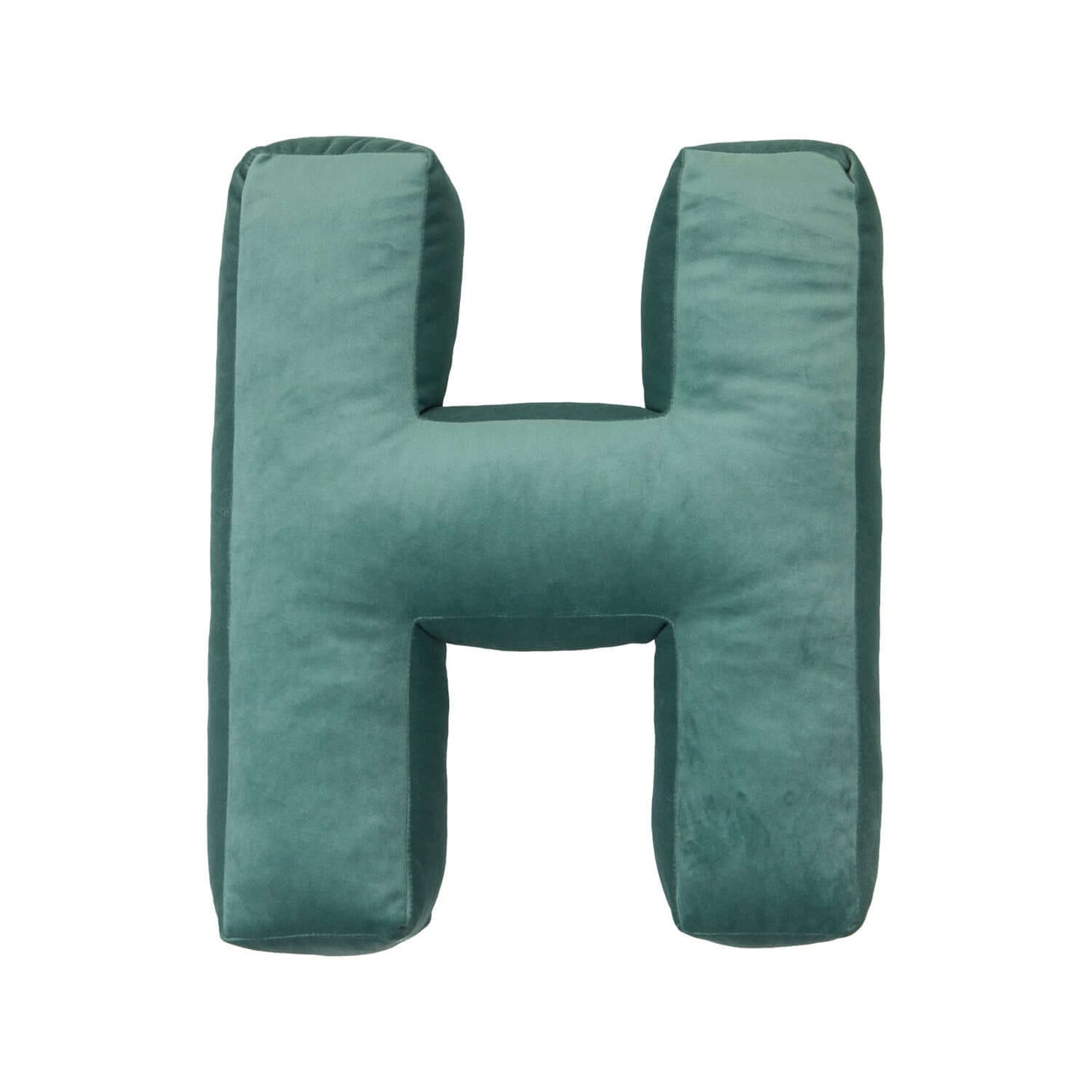 velvet letter cushion h mint by bettys home front picture