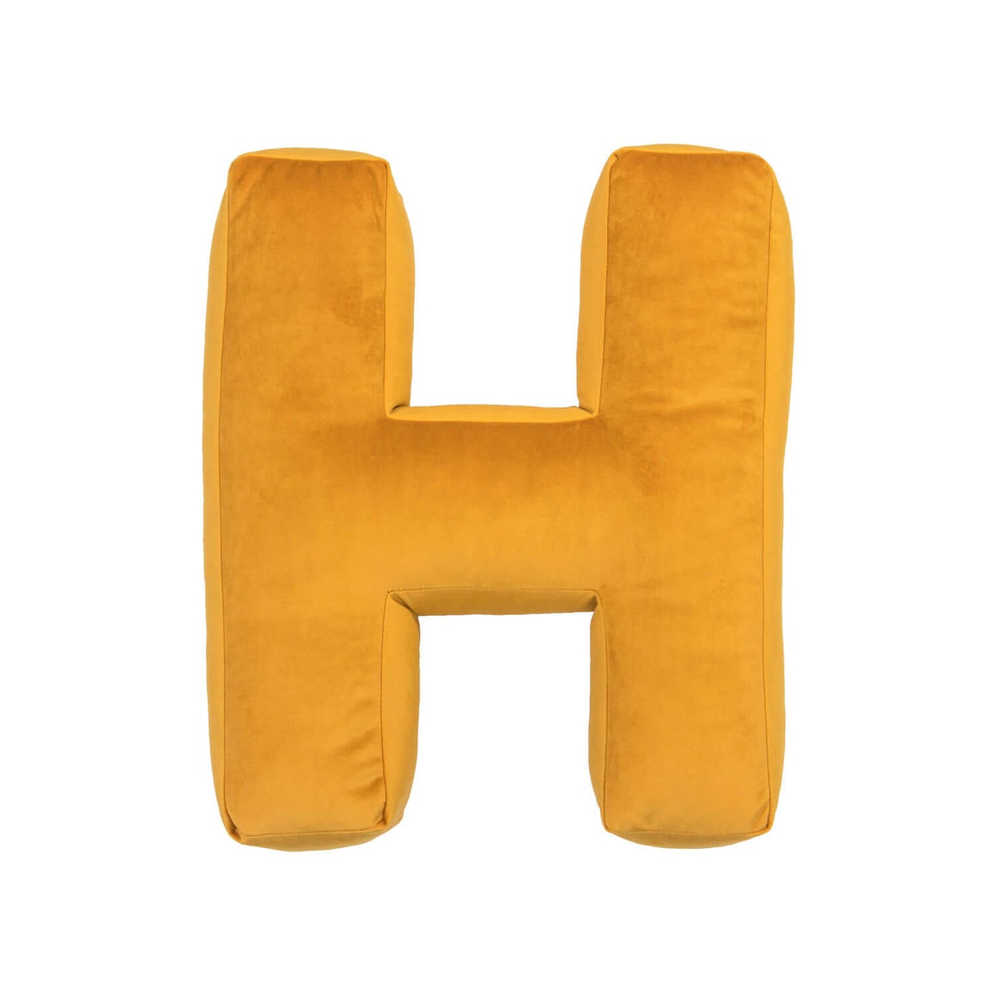 velvet letter cushion h yellow by bettys home front picture
