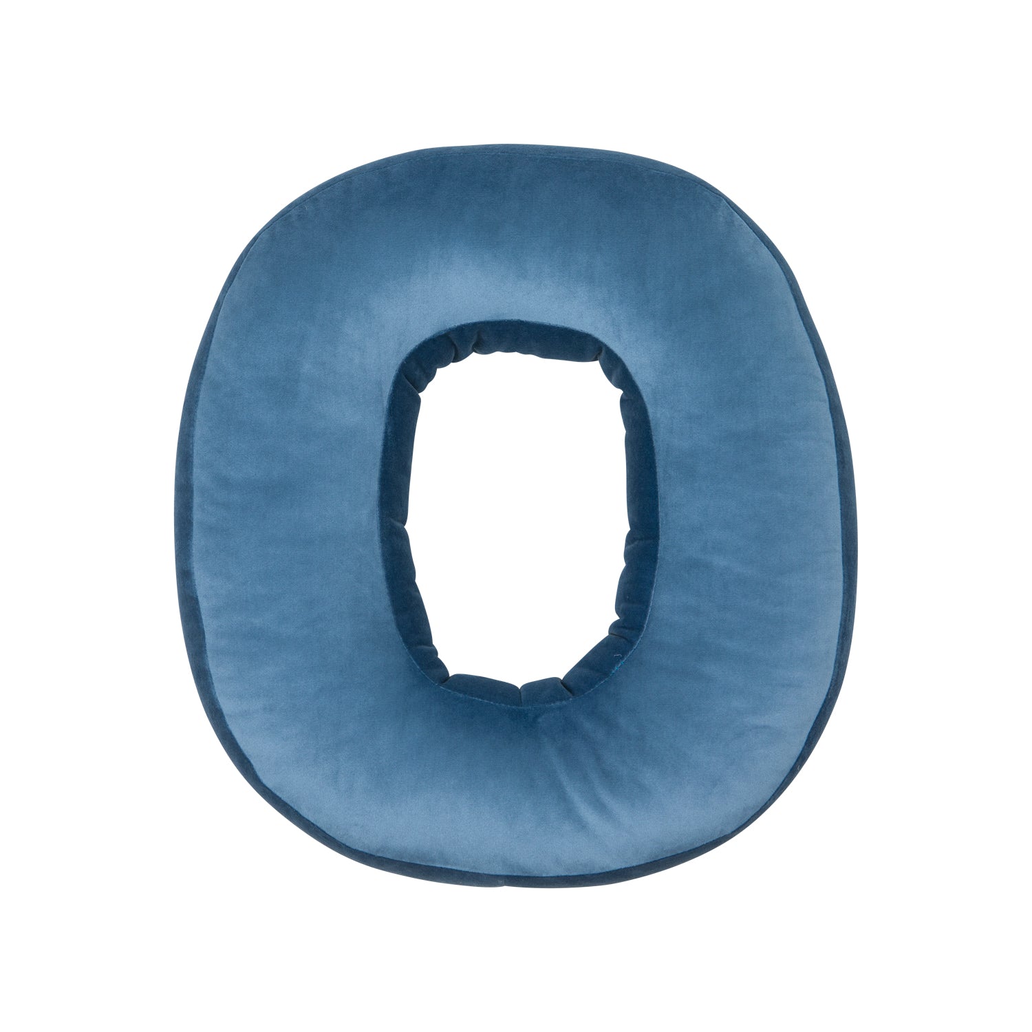 velvet letter pillow o blue by bettys home