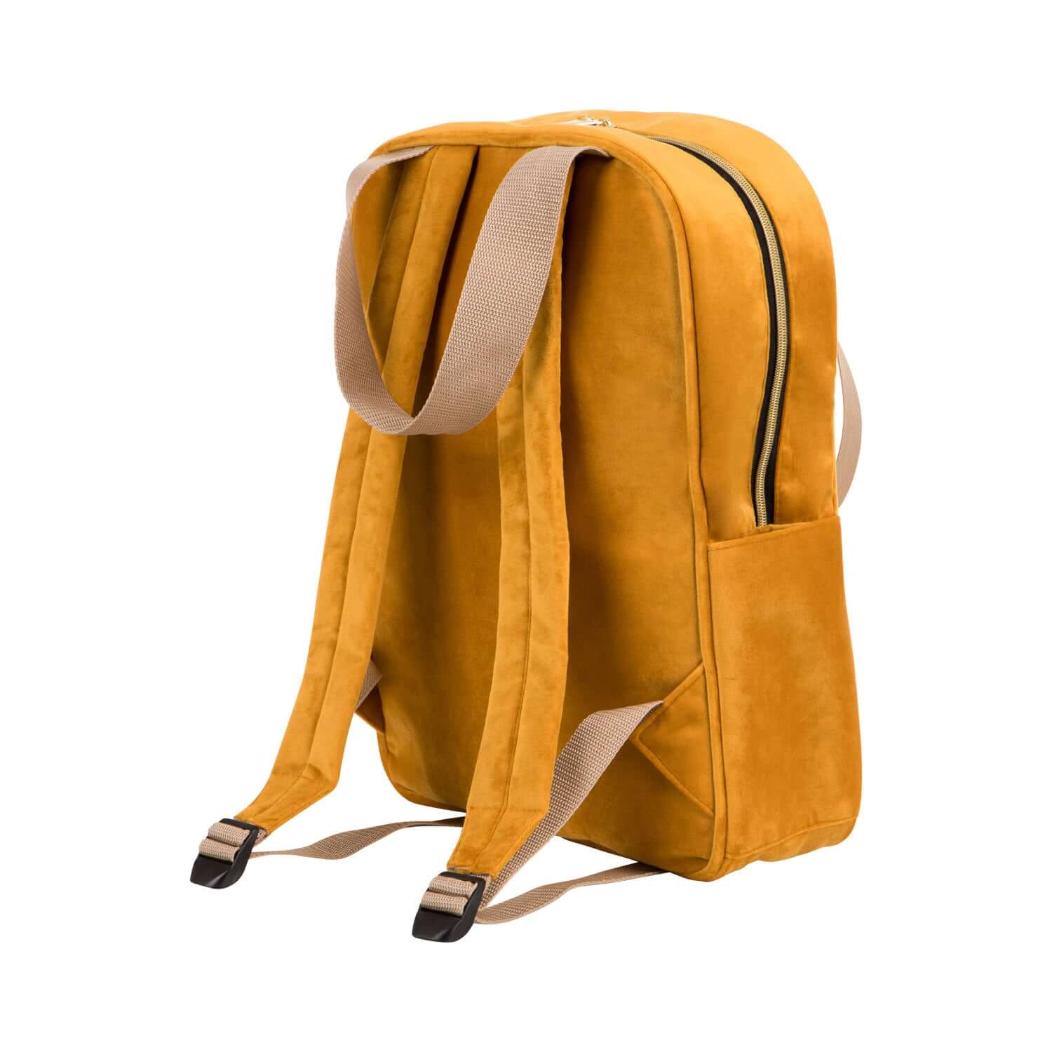 velvet yellow backpack bettys home small backpack for kindergarten 