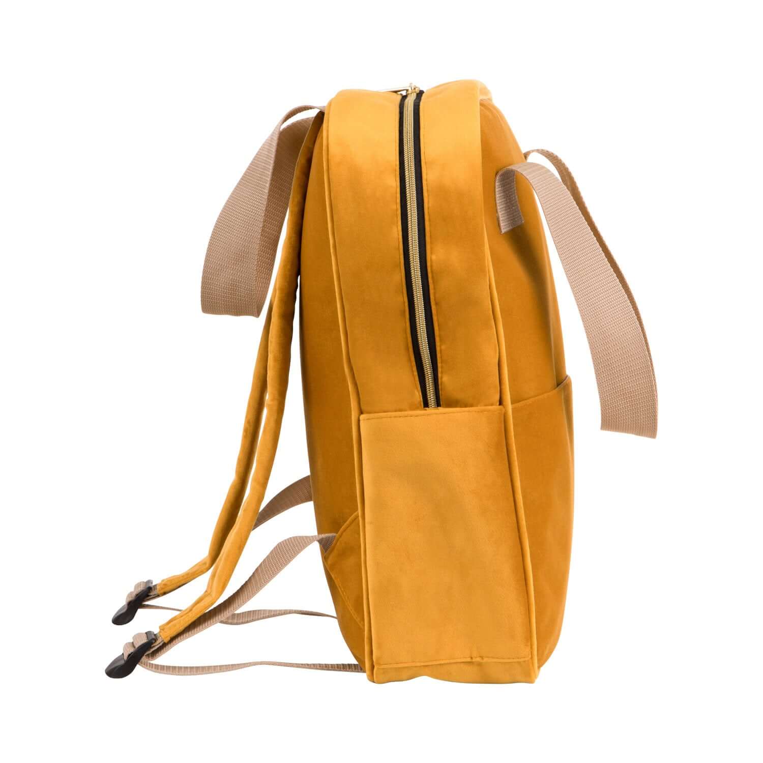 velvet yellow backpack ladies backpack for work small backpack for kindergarten 